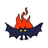 cartoon spooky vampire bat N3