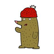 cartoon bear in hat N61