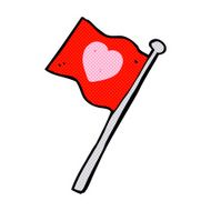 cartoon love heart flag N3