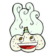 cartoon happy garlic N3