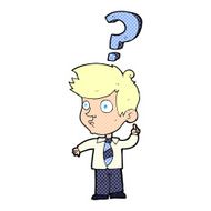 Cartoon Man Asking Question N14