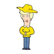 cartoon man in hat N14
