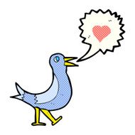 cartoon bird singing N6