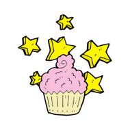 cartoon magical cupcake N6