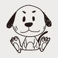 Chinese Zodiac dog doodle drawing N3