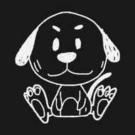 Chinese Zodiac dog doodle drawing N4