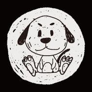 Chinese Zodiac dog doodle drawing N5