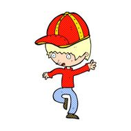 cartoon boy in cap N3