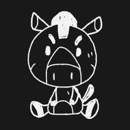Chinese Zodiac horse doodle drawing N4