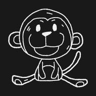 Chinese Zodiac monkey doodle drawing N3