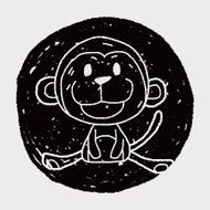 Chinese Zodiac monkey doodle drawing N5