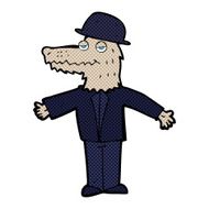 cartoon werewolf wearing hat N6