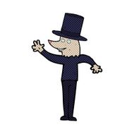 cartoon waving werewolf N2