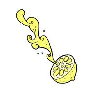 cartoon squirting lemon N2
