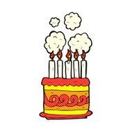 Cartoon Birthday Cake N34