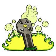 cartoon spooky grave N3