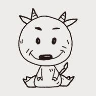 Chinese Zodiac sheep doodle drawing N3