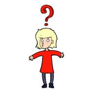 cartoon woman asking question N41