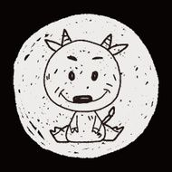 Chinese Zodiac sheep doodle drawing N5