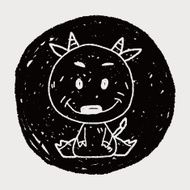 Chinese Zodiac sheep doodle drawing N6