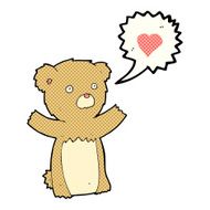 cartoon teddy bear with love heart N5