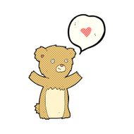 cartoon teddy bear with love heart N6