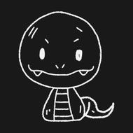 Chinese Zodiac snake doodle drawing N3