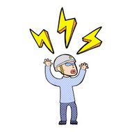 cartoon stressed out cyclist man N3