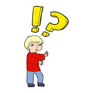 cartoon confused boy N3
