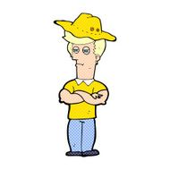 cartoon man wearing hat N23