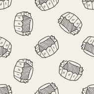 chocolate doodle seamless pattern background