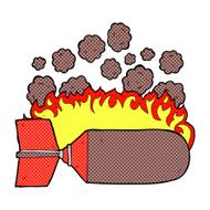 cartoon flaming bomb N2