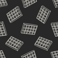 chocolate doodle seamless pattern background N4