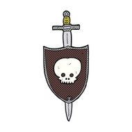 Cartoon Sword And Shield N7