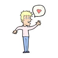 cartoon man in love N11