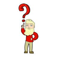 cartoon man with question N6