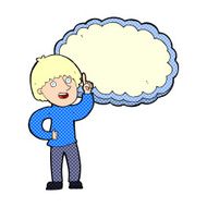 cartoon man with idea N4