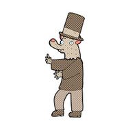 cartoon werewolf in top hat N8