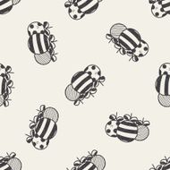 Christmas decoration doodle seamless pattern background