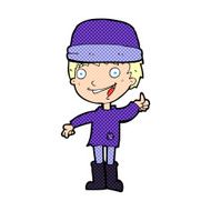 cartoon man in hat N19