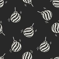Christmas decoration doodle seamless pattern background N4