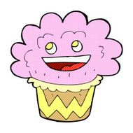 cartoon happy cupcake N3