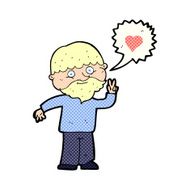 cartoon man talking about love N3