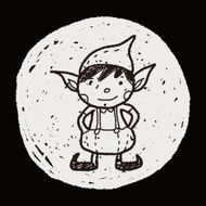 Christmas elf doodle N4