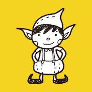Christmas elf doodle N6