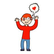 cartoon man in love N12