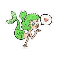 cartoon mermaid in love N3