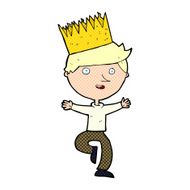 cartoon person wearing crown N47