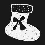christmas socks doodle N9