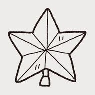 Christmas star doodle N3